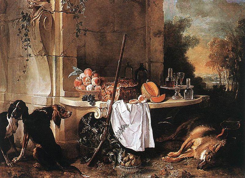 Jean Baptiste Oudry Dead Wolf Germany oil painting art